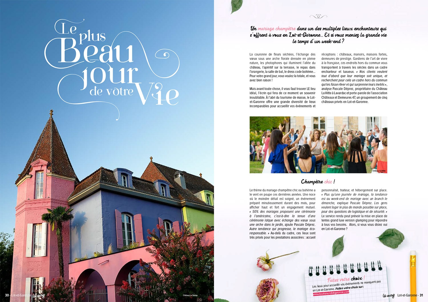 Rédaction magazine de destination 2020 du Comité du tourisme Lot-et-Garonne